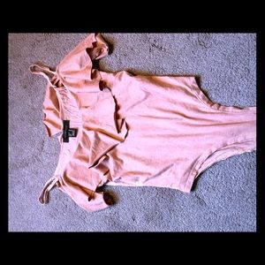 Blush Ruffled Body Suit